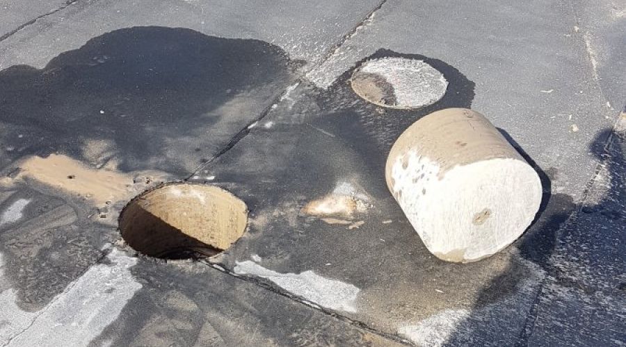 Kernbohren - Dach-Durchbruch